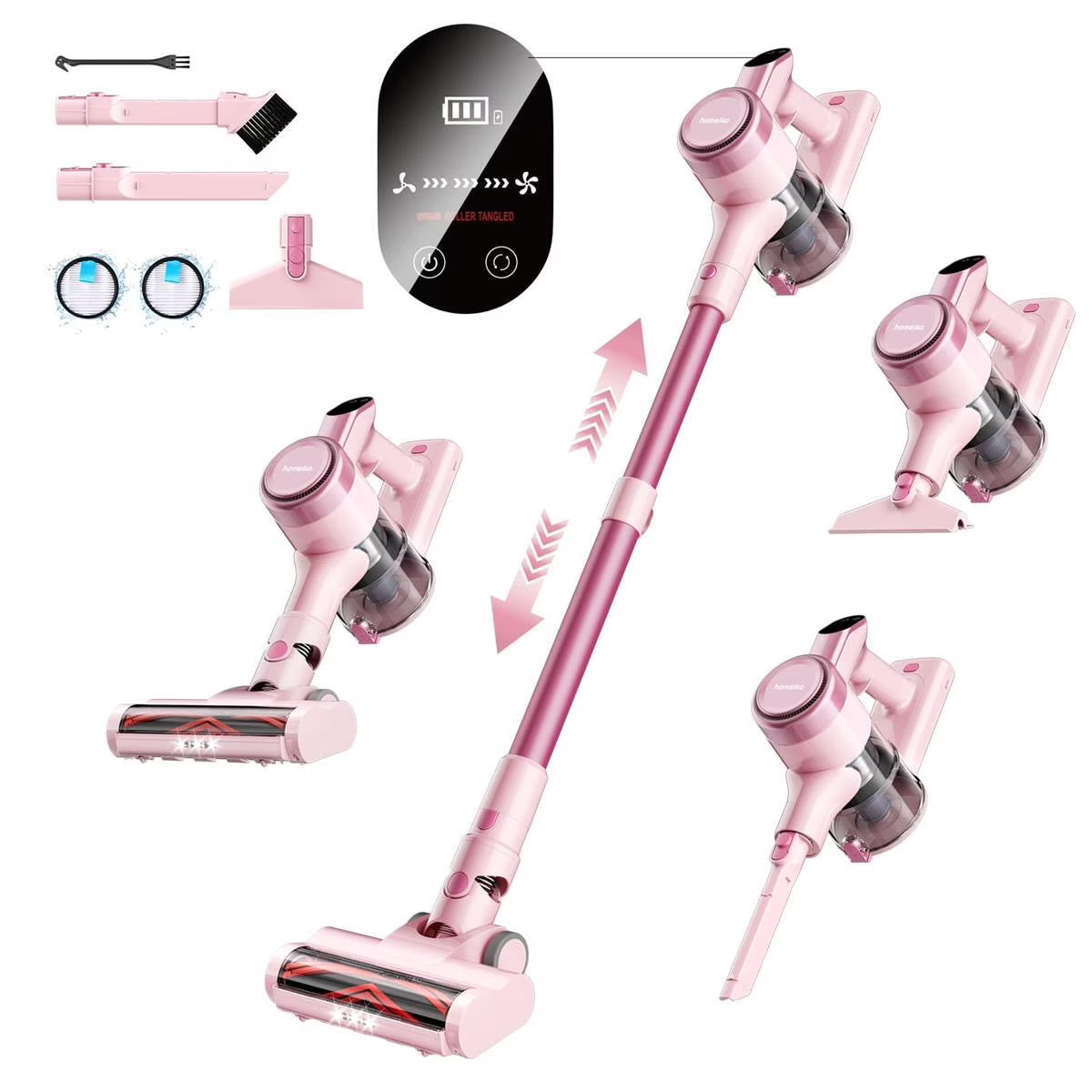 Cordless Vacuum Cleaner — 300W, 23KPa Suction, 48min Runtime